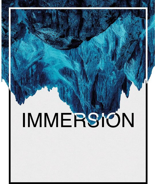 Komar Wandbild Immersion Blue, Poster aus Qualitätsvlies, Breite: 40 cm, Höhe: 50 cm - Bild 1