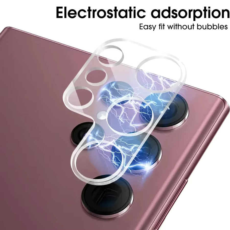 Kamera Objektiv Schutzfolie für Samsung S25 Edge S24 S23 Ultra Plus FE, HD Transparent, Anti-Scratch Glas - Bild 4