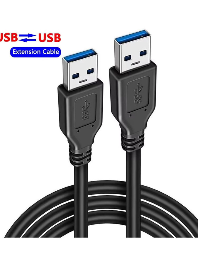 AILEHKUO USB-A auf USB-A 2.0 Datenkabel in Schwarz für PC-Kühler, Tastatur und Webcam - Bild 6