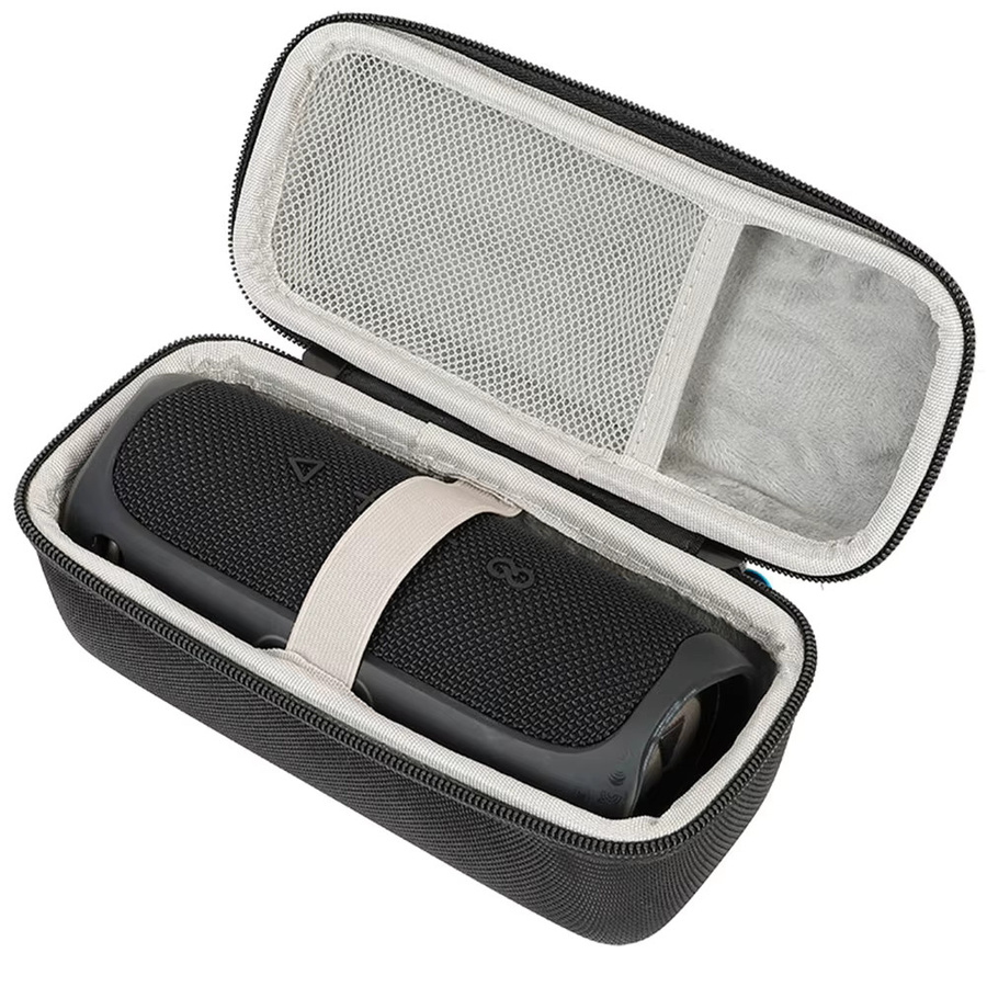 ALLOET Aufbewahrungstasche für JBL Flip 5 Bluetooth-Lautsprecher, Hartschalen-Schutzhülle, Schwarz - Bild 4