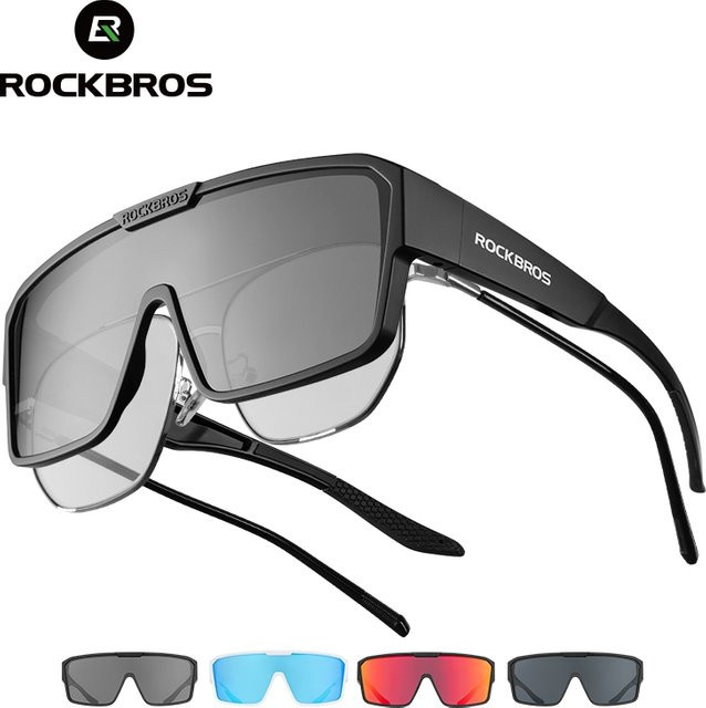 ROCKBROS Sonnenbrille, Vollrand, Unisex, black - Bild 1