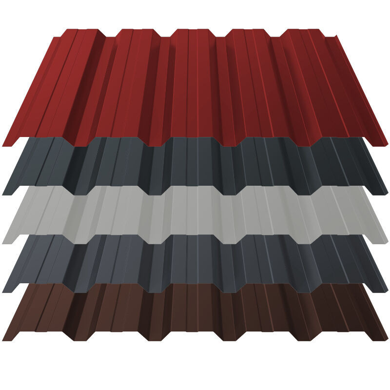 Trapezblech T35+ Wand von Blachotrapez GmbH aus Stahl in Rot, Material: Aluzink mit 25 µm Polyester-Beschichtung, Stärke: 0,70 mm - Bild 1