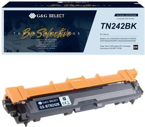 G&G Tonerpatrone kompatibel mit Brother TN-242BK in Schwarz für Laserdrucker - Bild 1