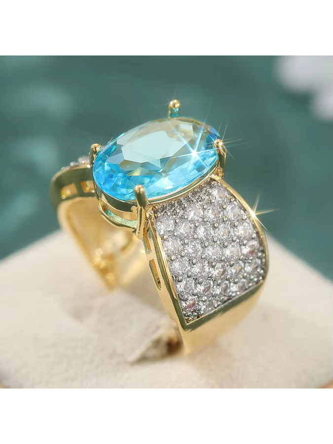 YoYo Ring, goldfarben, Zirkonia, Damen - Bild 4