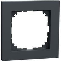 Merten Rahmen Abdeckung System M aus Thermoplast in Anthrazit, Schutzart IP20, B/H/T: 9,0 x 9,0 x 1,2 cm - Bild 1