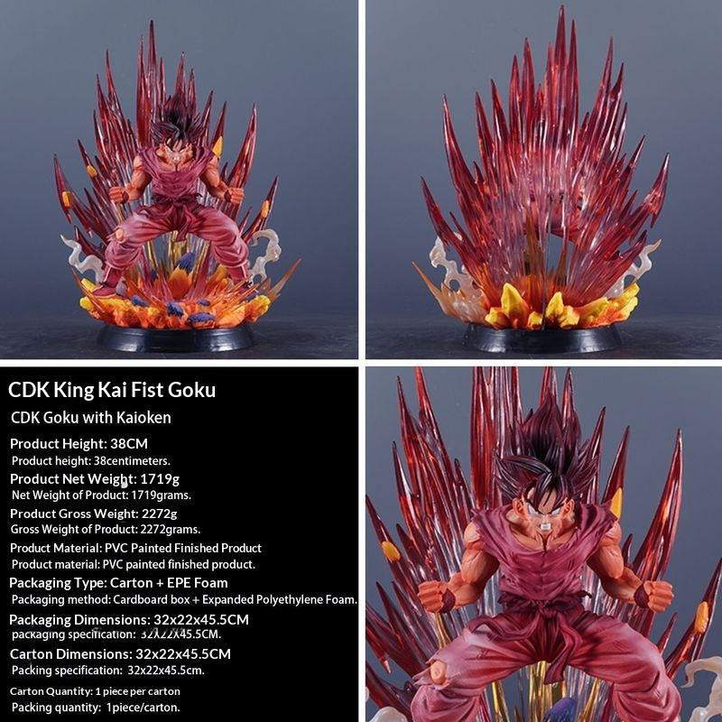 Yiran toy 1 Goku Dragon Ball Anime Figur Rote Statue - Bild 3