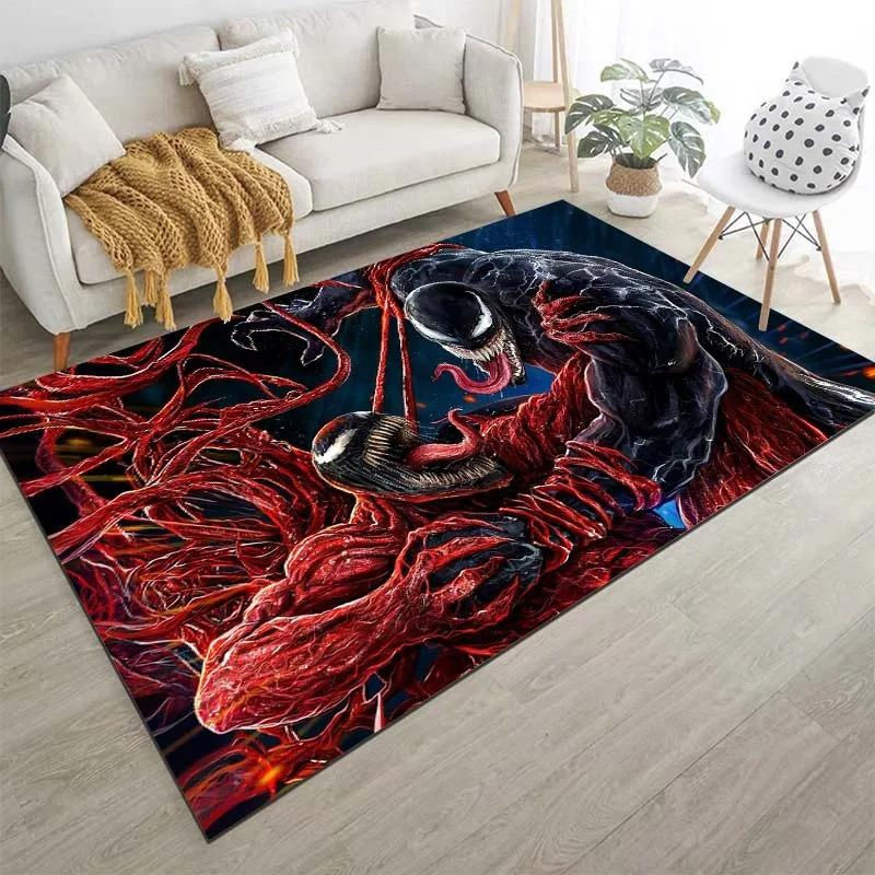 Karpetti Marvel Venom Print Teppich, rutschfest und waschbar, Multicolour, B/T: 60 x 40 cm - Bild 2