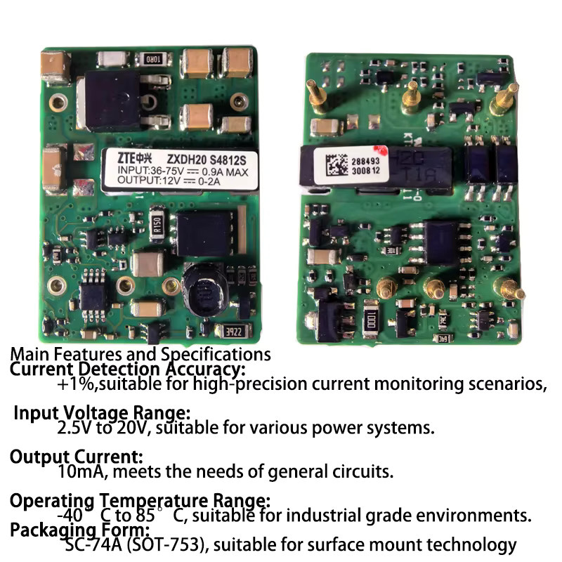 ZTE Leistungsmodul ZXDH20S4812S Kommunikations-Leistungsüberwachungsmodul 36-75V bis 12V 2A in Grün - Bild 4