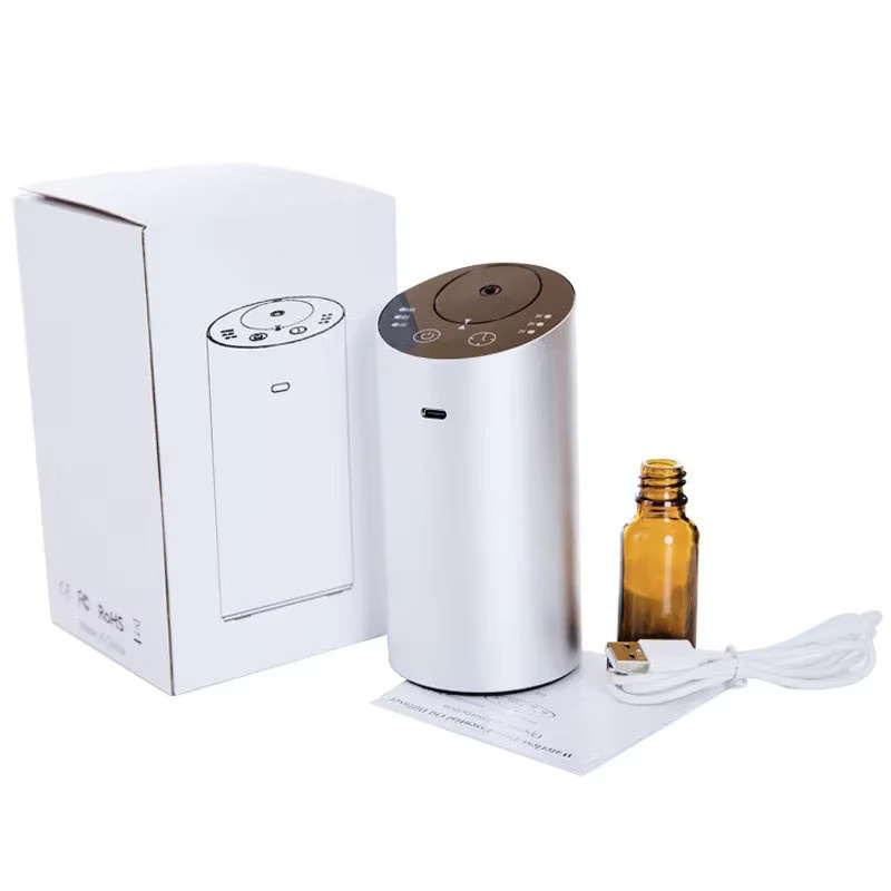 PDQ Auto-Duftdiffusor, elektrischer und wiederaufladbarer Aroma-Diffusor für das Auto oder Zuhause, Grau - Bild 5