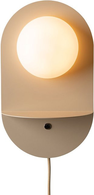 it´s about RoMi Tokyo Wandleuchte in Beige mit Glaskugel im minimalistischen Design - Bild 1