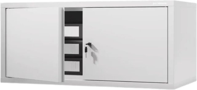 DELUKE Schrankerweiterung Aktenschrank aus Stahl mit 2 Flügeltüren, Weiß, B/T/H: 80 x 40 x 38 cm - Bild 1