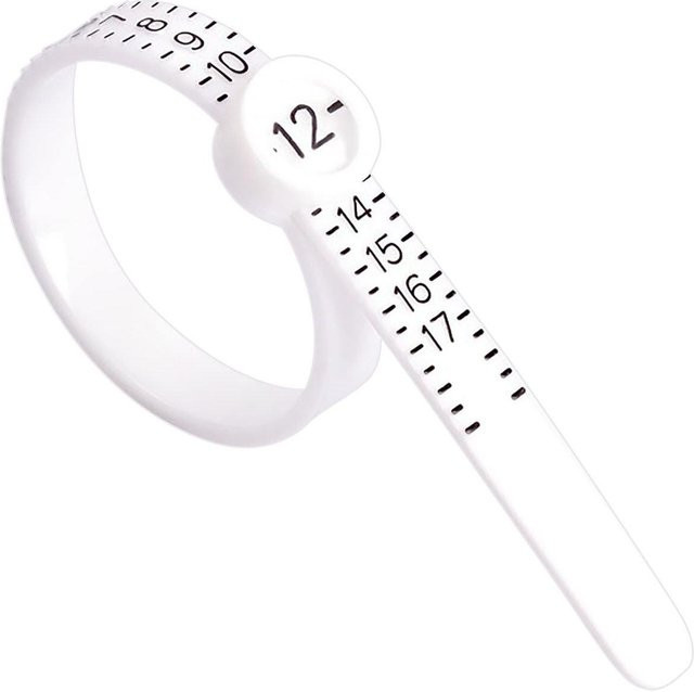 Ringgrößenmessgerät, Messset, weiß, Unisex - Bild 1