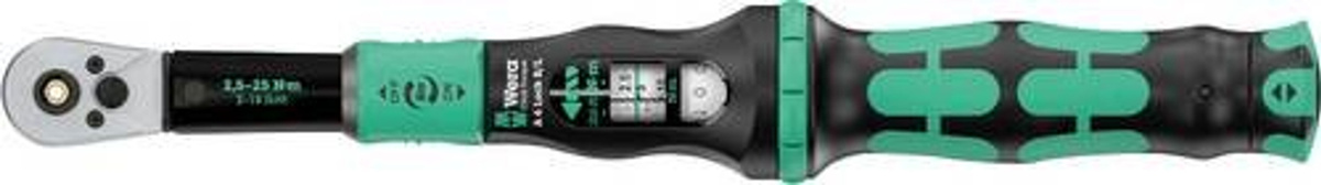 Wera Drehmomentschlüssel Click-Torque Lock A 6 R/L mit 1/4 Zoll Durchsteckvierkant 2,5 - 25 Nm - Bild 2