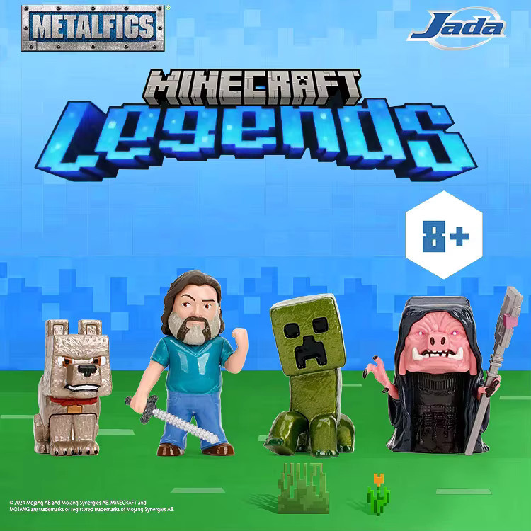 Jada Minecraft Metallfiguren, Steve und Creeper, 2,5 Zoll, ab 8 Jahren - Bild 2