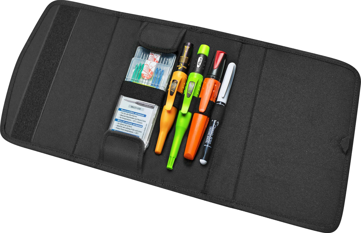 Pica Master-Set Installateur Markier-Set mit Tieflochmarkern, Dry, Ink, Visor und Minen sowie Klettverschluss und Ausfallsicherung - Bild 1