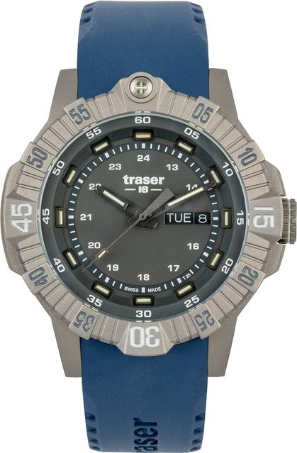 Traser Armbanduhr Titan, Quarz, Grau, 46 mm, Herren - Bild 1