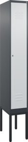 C+P Spind Classic PLUS Spind mit 1 Abteil und Zylinderschloss in Anthrazit, Grau und Schwarz, H x B x T: 212 x 30 x 50 cm - Bild 1
