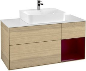 V&B Waschtischunterschrank Finion mit Wandbeleuchtung in Weiß, Breite: 120 cm, Tiefe: 50,1 cm, Höhe: 50,1 cm - Bild 1