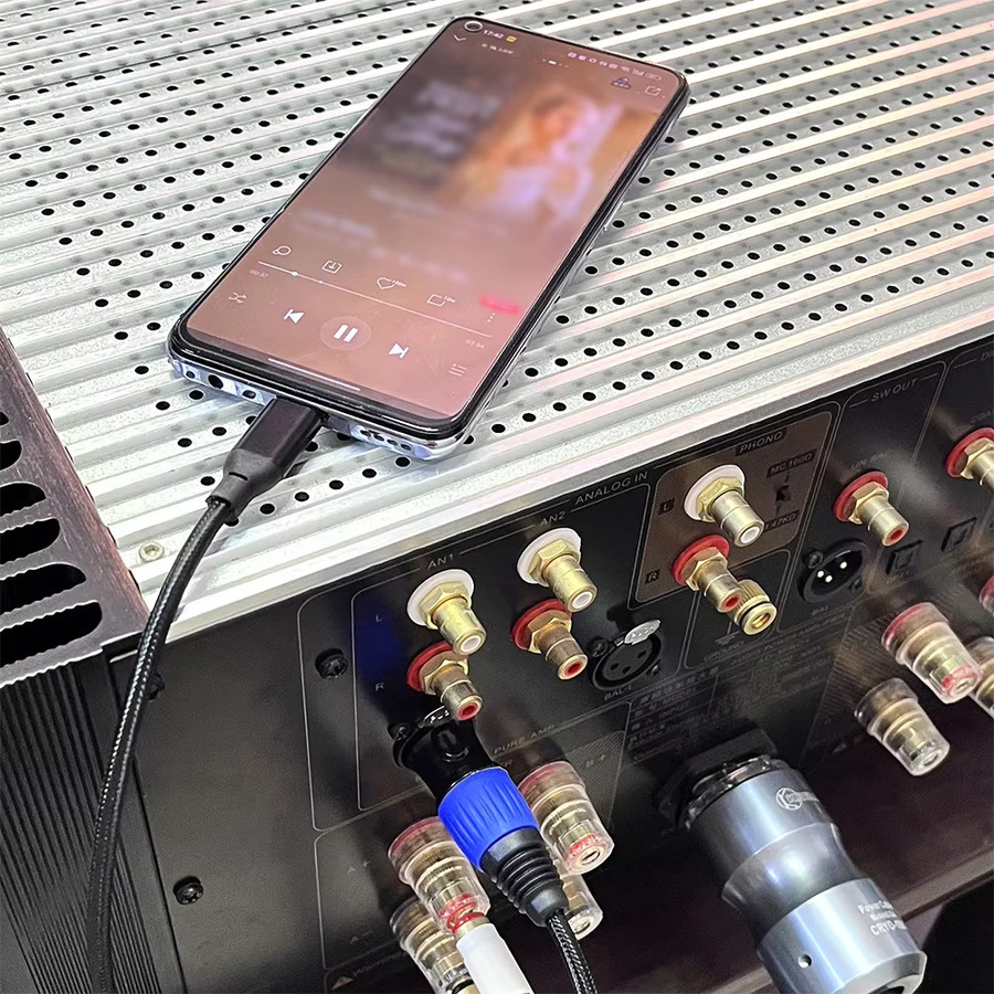 VODOOL USB-C auf XLR Stereo-Ausgangskabel für Smartphones, Schwarz - Bild 3