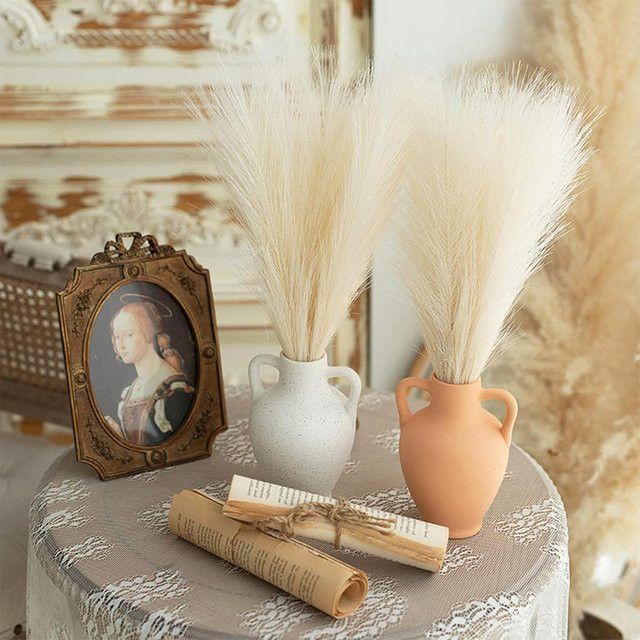 Uflower Künstliches Pampasgras im Boho-Stil für Hochzeitsstrauß und Vasendekoration - Bild 1