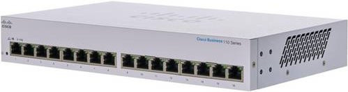 Cisco CBS110-16T-EU CBS110 Unmanaged Netzwerk-Switch mit 16 Gigabit Ethernet Ports - Bild 1