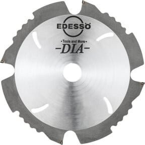 EDESSÖ Diamant-Sägeblatt für Kreissägen, Farbe: Silber, Durchmesser: 190 mm, Breite: 2,4 mm, Schnittdicke: 1,6 mm, Bohrung: 20 mm, Zähnezahl: 4 - Bild 1