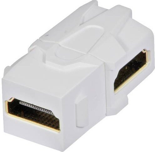LINDY 60490 HDMI Adapter mit 1x HDMI-Buchse und 1x HDMI-Buchse in Weiß - Bild 1