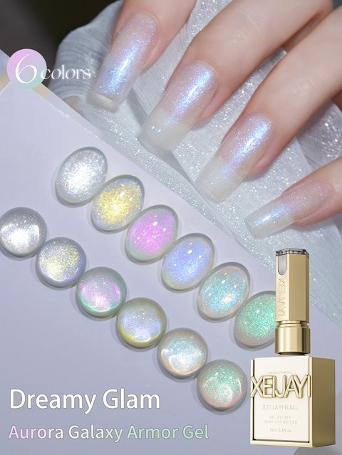 XEIJAYI Nagelgel-Set, 6-teilig, semi-permanenter Nagellack - Bild 1