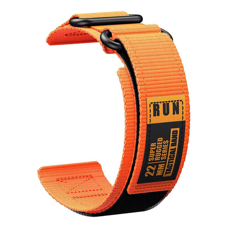 Xiaomi Uhrenarmband Nylon, Klettverschluss, 22 mm, orange, Unisex - Bild 2