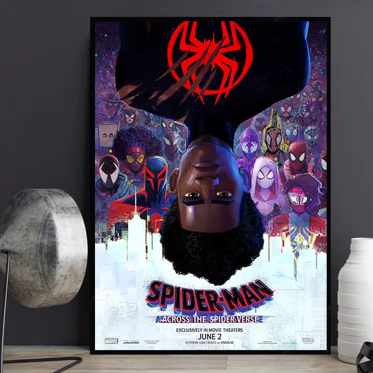 Kayou Leinwandbild Spider-Man: A Parallel Universe Filmplakat Dekoration Mehrfarbig - Bild 2