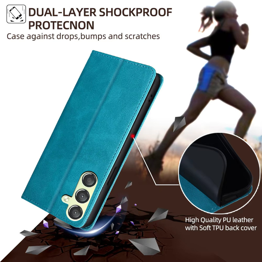 Retro Lederhülle für Google Pixel 10 Pro XL Brieftaschen-Hülle mit Flip-Design als Soft Cover Schutzhülle - Bild 5
