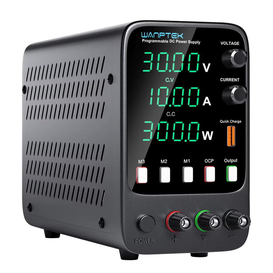 Wanptek Einstellbares DC-Labor-Tischnetzteil Schwarz 30V 10A 60V 5A Stabilisierte Stromversorgung Spannungsregler - Bild 6