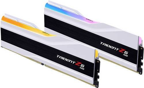 G.Skill Trident Z5 RGB DDR5 RAM Kit 64GB 2 x 32GB White CL28 F5-6000J2836G32GX2-TZ5RW - Bild 1