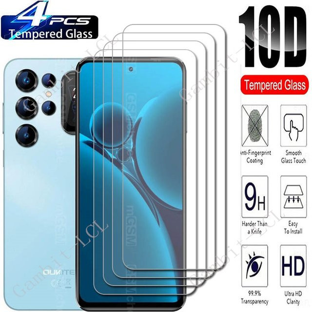 4er-Pack Displayschutzfolie aus gehärtetem Glas für Oukitel C68 Plus, C68 und C69, 7,2 Zoll, transparent - Bild 1