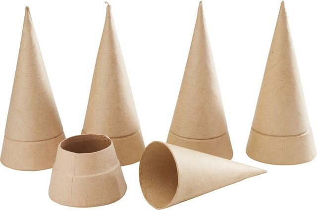 VBS Pappschachtel Kegel Tanne in Braun für Adventskalender und Weihnachten - Bild 1
