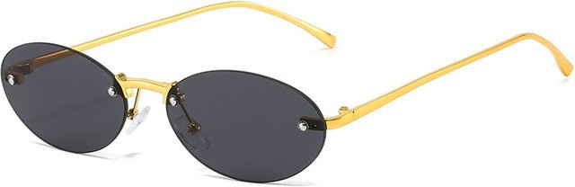 Glazzy Sonnenbrille, randlos, oval, Metall, Damen - Bild 1