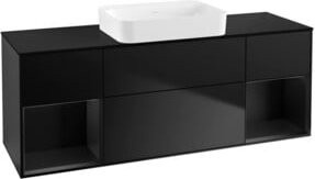 Villeroy & Boch Waschtischunterschrank Finion mit integrierter Wandbeleuchtung in Blau mit Lackierung, B/T/H: 160 x 60,3 x 50,1 cm - Bild 1