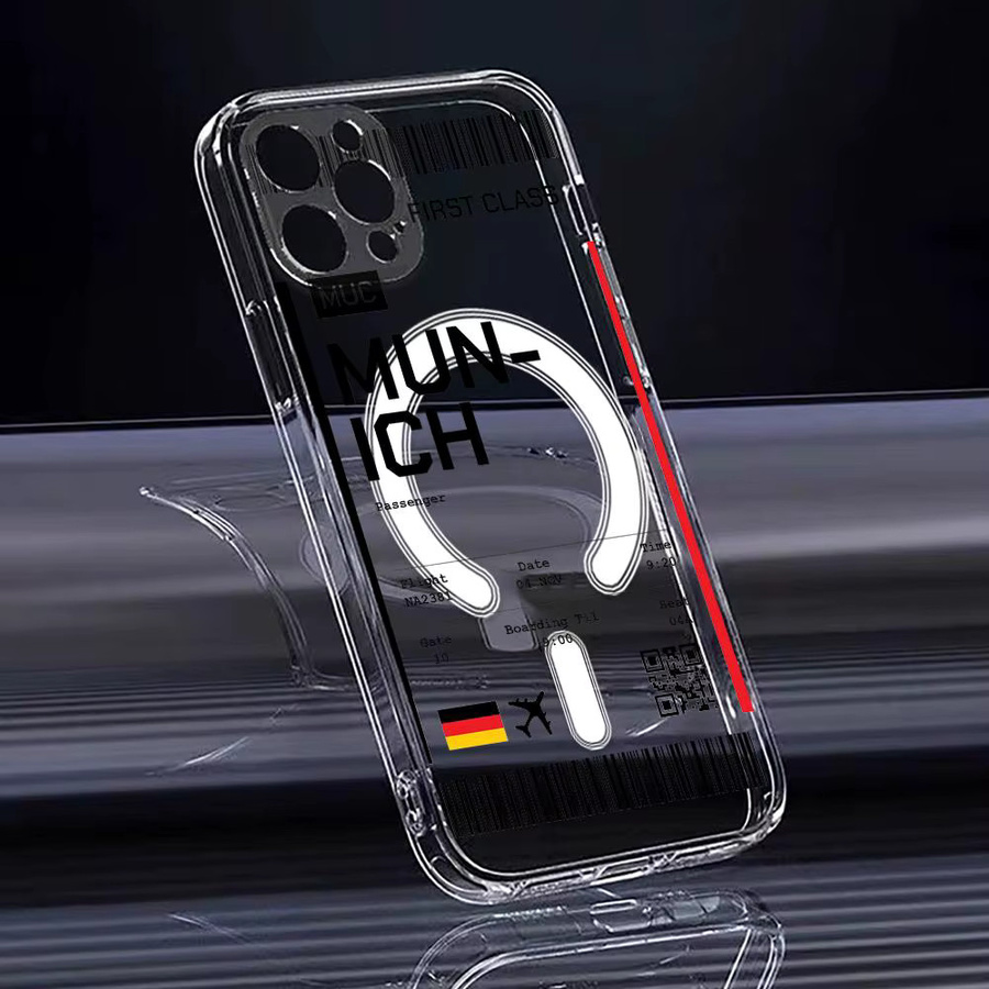 Transparente magnetische Handyhülle für Apple iPhone 12 bis 17 Pro Max Plus, kristallklar und kabellose Unterstützung - Bild 3