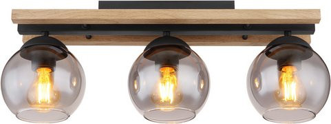 Globo Lighting Deckenleuchte CONNI in Schwarz mit Glas, E27, 25W, B/T/H: 60 x 15 x 20,5 cm - Bild 1