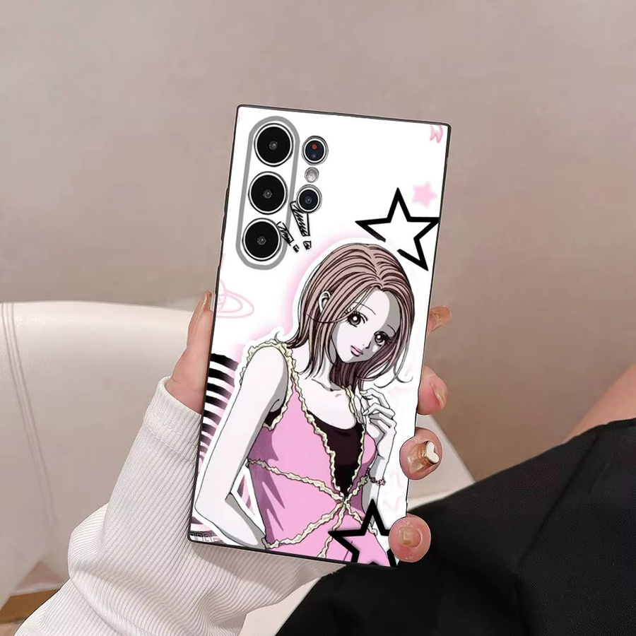 Nana Osaki Line Handyhülle für Samsung Galaxy S21 S22 S23 S24 S25 FE Plus Ultra in Multicolour aus weichem TPU - Bild 3