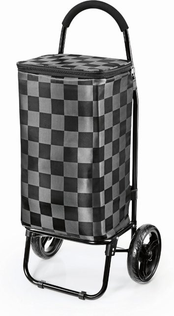 EASYmaxx Einkaufstrolley faltbar in Schwarz/Grau mit 52 l Volumen - Bild 2