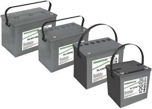 GNB Marathon XL12V85 NAXL120085HM0FA Bleiakku 12V 85,7Ah Blei-Vlies AGM Grau B/H/T: 30,9 x 22,3 x 17,2 cm M6-Schraubanschluss - Bild 1