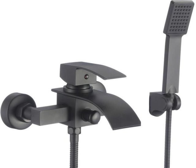 Viking Choice Duschset mit Handbrause und Aufputz-Armatur in Mattschwarz - Bild 1
