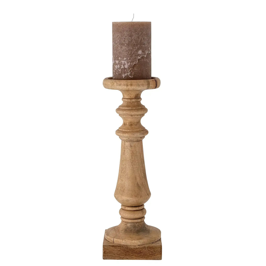 Bloomingville Kerzenständer Noore aus Mangoholz in Braun, Höhe: 45 cm - Bild 1