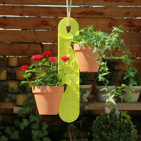 Gardenguard Blumenampel Grün aus PVC, Breite: 10 cm, Höhe: 50 cm
