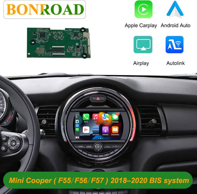 Bonroad Wireless Carplay und Android Auto Interface für BMW und Mini Cooper in Schwarz - Bild 1