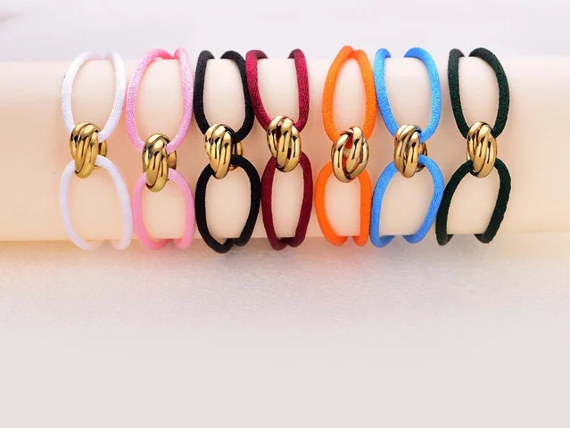MissJew Armband, 3-Metall-Edelstahl, goldgelb, Damen - Bild 1