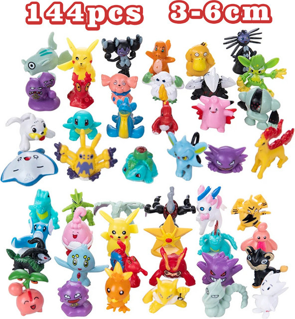Bandai Pokémon Mini-Figuren, 24-teiliges Set, Kunststoff, Bunt / Mehrfarbig - Bild 1