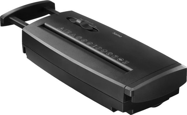 Hama Aktenvernichter Classic S60 Schredder in Schwarz mit Sicherheitsstufe P-2 für Kreditkarten und Büroklammern - Bild 1