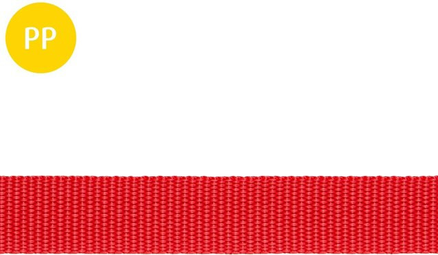 Conacord Gurtband aus Polypropylen Multifil in Rot, Breite: 2,5 cm, Meterware - Bild 1